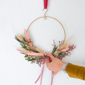 BloomRing Pink DIY droogbloemen